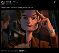 jassy @lilahtjk this f------ photo of steve pisses me off 10:12 AM - Dec 29, 2025 605.9K Views