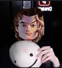 An edit of Steve Harrington as Dream revealing his face.