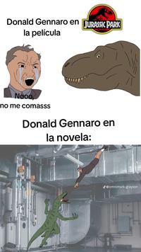 Donald Gennaro en JURASSIC PARK la película Nooo, no me comasss Donald Gennaro en la novela: D @omnimark.grayson
