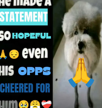 STATEMENT A SO HOPEFUL Aeven HIS OPPS CHEERED FOR HIM