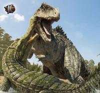 Sarchosuchus eats Giganotosaurus 
