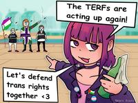 WOMAN adult humon femo Harry Potter Let's defend trans rights together <3 The TERFS are acting up again! Qwarz Atarz