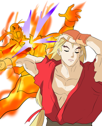 Naoya Hair Flip trend... but it's Street Fighter Zero 2 