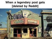 When a legendary post gets [deleted by Reddit] THE SNIFILLS RIDE Bur HERR NOLARIN DO Ma CATIN G