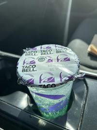PACO BELL Insert TACO TACO BELL. BELL straw he here BAJA ST RG ICK TACO