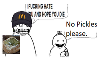 || F------ HATE "QU AND HOPE YOU DIE No Pickles please.