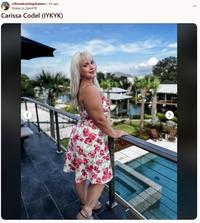 An image of newscaster Carissa Codel. It was posted on the /r/BroadcastingQueens subreddit.