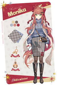#DDLC Natsuki & Monika winter ver. outfits!
Share your own fanart with #ddlcwinter

Posted by @_Satchely on Twitter
30 January, 2026
