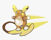 Alolan raichu by lucydotdev