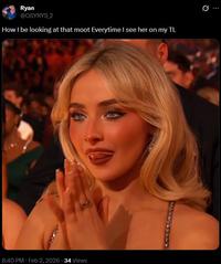 Ryan @OSYRYS_2 How I be looking at that moot Everytime I see her on my TL B 8:40 PM - Feb 2, 2026 34 Views