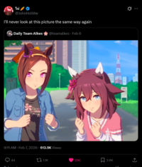 โน่ Tri @JohnHollow I'll never look at this picture the same way again Daily Team Alkes @teamalkes ⚫ Feb 6 SUP 902 Bloss 9:11 AM Feb 7, 2026 613.9K Views 44 1.1K Ø : 25K 2.6K ↑