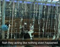 Nah they acting like nothing even happened I