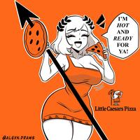 @ALEXN.DRAWS I'M HOT AND READY FOR YA! EEEE Little Caesars Pizza