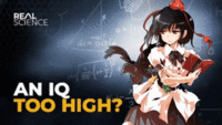 Variation of An IQ too High? meme with anime character