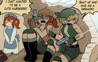JUST WANTED TO BE A CUTE NURSEEEE! SHUT UP AND GIVE ME A GRENADE! Pencilman draws