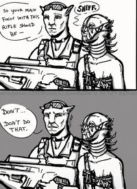 SO YOUR MAIN FOCUS WITH THIS RIFLE SHOULD BE SNIFF NSTAGRAM.COM/BUZZKILLCHAINSAW // DO NOT REPOST DON'T.... DON'T DO THAT
