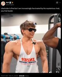 Kat @katwgws 0 clavicular is fine but i am increasingly fascinated by his mysterious rival, asu frat leader ЯЗБИІ BE BRAV 10:47 AM - Feb 11, 2026 836.6K Views ラ רצ