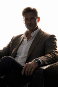 A photograph of James Pierce posing. Pierce is an AI character made to combat Dany Slicer.