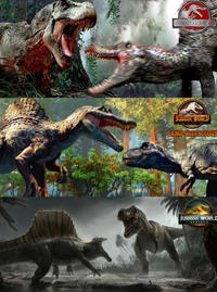 JURASSIC PARK JURASSIC WORLD CAMP CRETACEOUS JURASSIC WORLD REBIRTH