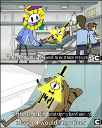 A Regular Show meme.