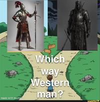 made with mematic 1550 Which way Western man? ifunny.co
