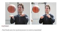 royyharper: Paul Rudd uses his mystical powers to control a basketball