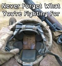 Never Forget What You're Fighting For
