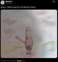 äïkëwärä @Eccoaco Swans - White Tung From the Mouth of Sahur . 4:56 PM · Mar 3, 2026 107.7K Views