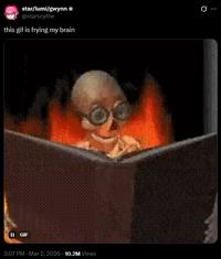 star/lumi/gwynn⭑ @starscythe this gif is frying my brain 0 II GIF 3:07 PM - Mar 2, 2026 10.2M Views