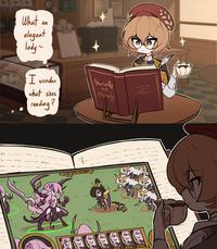 What an elegant lady ~ I wonder what shes reading? Sturalle VI F... 孩 M