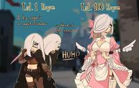 Lv.1 Rogue A true rogue is agent of shadow an we blend into the shado Lv. 100 Rogue HUH!?
