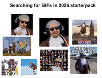 Searching for GIFs in 2026 starterpack 67 CHEERS COPE BIG BEN THE EAGLE HAS LANDED