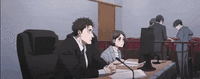 higuruma stressed scene gif