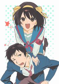 Haruhi & Kyon by 庄一