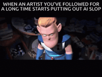 WHEN AN ARTIST YOU'VE FOLLOWED FOR A LONG TIME STARTS PUTTING OUT AI SLOP