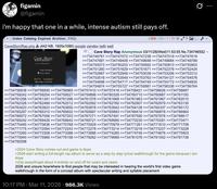 figamin @figamin i'm happy that one in a while, intense autism still pays off. + ][Index Catalog Expired Archive] [FAQ] Cave Story Rap.png (442 KB, 1920x1080) google yandex iqdb wait Cave Story 3 809/254/?/11 Cave Story Rap Anonymous 03/11/26(Wed)11:53:55 No.734746552 >>734746781 >>734747072 >>734747238 >>734747519 >>734747619 >>734747681 >>734749409 >>734749648 >>734749684 >>734749789 >>734750073 >>734750253 >>734750692 >>734750810 >>734750903 >>734751260 >>734751629 >>734751671 >>734752376 >>734752424 >>734752887 >>734752948 >>734753039 >>734753206 >>734753312 >>734753518 >>734753549 >>734753763 >>734754127 >>734754576 >>734754698 >>734754717 >>734754749 >>734754772 >>734754835 >>734754874 >>734755727 >>734755881 >>734756336 >>734756764 >>734756838 >>734756930 >>734756965 >>734757410 >>734757416 >>734758421 >>734758626 >>734758897 >>734759242 >>734759254 >>734759527 >>734759898 >>734760329 >>734760710 >>734760887 >>734761150 >>734761256 >>734761341 >>734761398 >>734761578 >>734761668 >>734761863 >>734761967 >>734762010 >>734762326 >>734762468 >>734762512 >>734762592 >>734762760 >>734762907 >>734762979 >>734763130 >>734763423 >>734763823 >>734763850 >>734763878>>734763942 >>734764128 >>734764337 >>734765172 >>734765297>>734765315 >>734765652 >>734765687 >>734765893 >>734766416 >>734766878 >>734766964 >>734766972 >>734767058 >>734767203 >>734767271 >>734767491 >>734767590 >>734767676 >>734768617 >>734769242 >>734769426 >>734769642 >>734769721 >>734769995 >>734770230 >>734770281 >>734770471 >>734770495>>734770636 >>734770768 >>734770929 >>734770979>>734771261 >>734771610 >>734771706 >>734771775 >>734772064 >>734772243 >>734772278>>734773214 >>734773216 >>734773227 >>734773228 >>734773260 >>734773308 >>734773386 >>734773686 >>734774285 >>734774749 >>734774876 >>734775903 >>734775940 >>734775968 >>734776158 >>734779282 >>734779989 >>734781076 >>734781552 >>734781738 >>734782598 >2004 Cave Story comes out and game is dope >2009 start writing a full-length rap album to serve as a step by step lyrical walkthrough for the game because I am dope >chip away/forget about it entirely on and off for years and years 2026 and unsure how/where to find people that may be interested in hearing the world's first video game walkthrough in the form of a concept album with spectacular writing and syllable placement 10:17 PM · Mar 11, 2026 986.3K Views ...