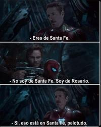 People from Rosario tend to associate the term "Santa Fe" to the homonymous city, the province's capital which most Rosario citizens usually only visit due to bureaucratic matters, rather than the province as a whole. This is of course not the case for the rest of the country, and often leads to people from other parts of the country to remind them that Rosario is not an (actual) autonomous city like Buenos Aires City is, and that they're still part of the Santa Fe province.

<iframe width="560" height="315" src="https://www.youtube-nocookie.com/embed/jQoNILVFFvs?start=110" title="YouTube video player" frameborder="0" allow="accelerometer; autoplay; clipboard-write; encrypted-media; gyroscope; picture-in-picture; web-share" referrerpolicy="strict-origin-when-cross-origin" allowfullscreen></iframe>