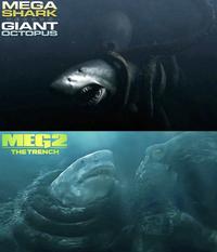 MEGA SHARK V ERS US GIANT OCTOPUS MEG2 THE TRENCH