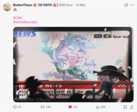 ButterChezz (10 DAYS )@NLitivar - 15 Mar 0 #CRK #whitelilycookie EWS E Whit ast Ci\EN D' Cookie's acrilce the "Be st-Yeast Owner Chezz @Chezy Artz 20 t 1.6K AUTO ... 11K ill 63K ធ...