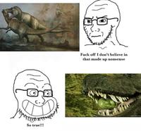 So true!!! F--- off I don't believe in that made up nonsense 2005 Answers in Genes