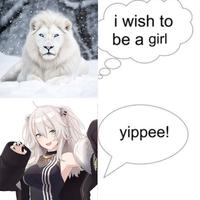 i wish to be a girl yippee!