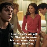 Rumor: Peter will ask Dr. Strange to erase his own memories in Brand New Day.