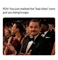POV: You just realized the "bad vibes" were just you being hungry