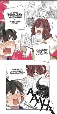 I WON'T HESITATE TO TELL EVERYONE YOUR SNAKE WOMEN X STOCKINGS FETISH! LAMIAS IN STOCKINGS!? REALLY, CERIK!? A I ALREADY TOLD YOU I WON'T!!! *RIPPED STOCKINGS SEXY!!