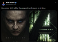 Matt Ramos @therealsupes December 18th will be the greatest movie event of all-time HE EPIC CONCLUSION DOOMSDAY 12.18.26