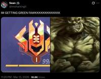 Sean @imsharkingit IM GETTING GREEN FAWKKKKKKKKKKKKK BE 199 11:20 PM · Mar 13, 2026 18.8K Views
