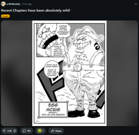 A fan illustration of Egg McBig by MrBraddy, posted on Reddit on March 26th, 2026.