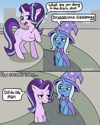 What are you doing in the drain, idiot.' Draaaaiinnn Gaaanngg Few seconds later... GLOMPSALOT DG for life Man