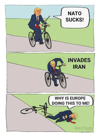 NATO SUCKS! INVADES IRAN WHY IS EUROPE DOING THIS TO ME! News Thump