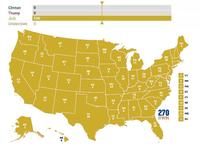 I couldn't find this template anywhere with just the map and without Jeb. So I took one of the red map templates from here on knowyourmeme, shifted the color to yellow, and added the vote total bars from the original meme to the top of the image. It's still missing some of the elements under his left elbow, but I figured someone might get a use out of this image.